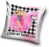 Barbie Living My Barbie Life Sierkussens - Kussen - 40 x 40 inclusief vulling - Kussen van Polyester - KledingDroom®