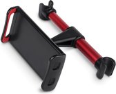 Support de siège arrière universel pour appuie-tête de voiture pour téléphone et iPad 4-11 pouces - Rouge