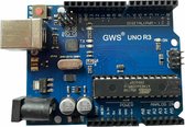 Arduino UNO R3 Compatible GWS Board - ATmega328 Microcontroller - ATmega16U2 – USB Kabel
