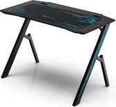 ENIX® Game bureau met muismat - Gaming desk BASIC - Gaming Desk - Blauw, Zwart - LED - 110x59x75 cm