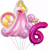 Disney Prinses Ballonnen Verjaardagsfeestje 8 stuks Decoraties Kinderen Speelgoed Folie Ballon Nummer