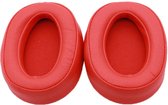 Oorkussens Geschikt Voor Sony WH-H900N / MDR-100ABN - 2 Stuks - Vervangende Koptelefoon Earpads - Oorkussens Met Noise Cancelling - Zacht Memory Foam - Eiwitleer - Rood