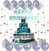 Décorations d'anniversaire - Anniversaire de Ballons - Anniversaire de Guirlandes et drapeaux de Happy anniversaire - Ballons de Happy anniversaire - Fienosa