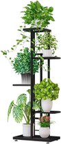 Pixie Plant Plantenrek - 5 Laags Planten Etagère - Decoratieve Plantenhouder - voor Binnen en Buiten - 43 x 22 x 98 cm - Zwart