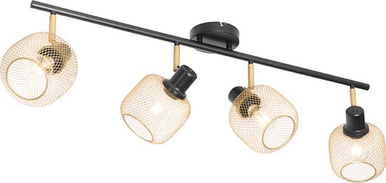 Qazqa bliss - Lampada da terra Design - 1 luce - 35 cm - Nero - Design - Soggiorno I Camera da letto