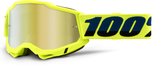 100% Accuri 2 - Motocross Enduro Crossbril BMX MTB Bril met Spiegel Lens - Fluo Geel