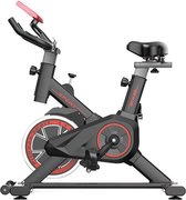 Hoobi® Indoorfiets Pro - Verstelbaar - Fietsen - Hometrainer - Fitness - Cardio - 5 kg Vliegwiel - Zwart