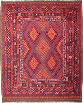 Kelim - Afghaanse kelim - vloerkleed - 239 x 306cm - handgeweven - 100% wol –  handgesponnen wol - plantaardige verfstoffen