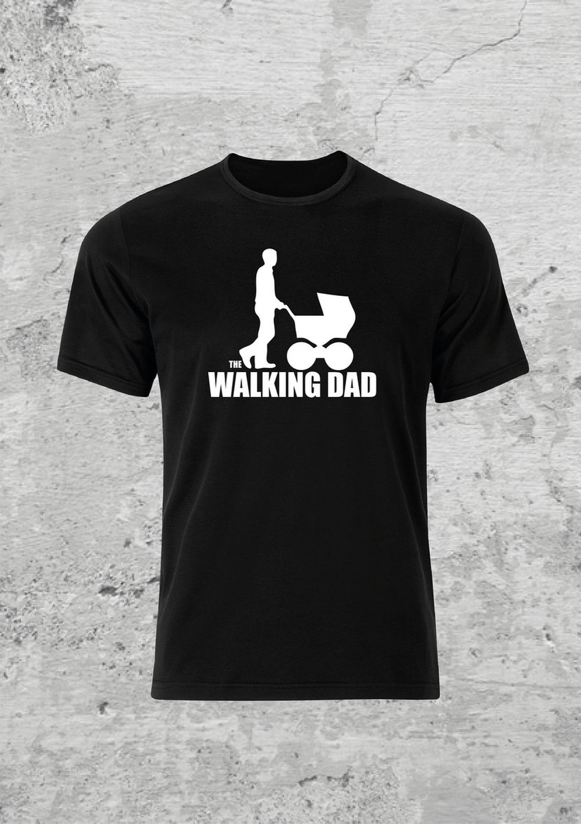 The walking dad t shirt- vader dag- cadeau - dad - fun shirt- Maat s