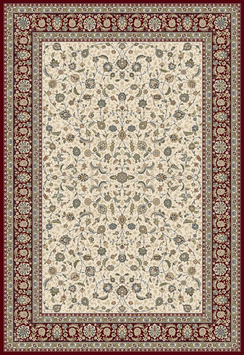 Rugsman Classico 057.0221.6414 Vloerkleed - 67 x 230 cm - Ivoor - Rechthoekig, Loper - Polypropylene - Eetkamer, Woonkamer - Bloemen - Klassiek