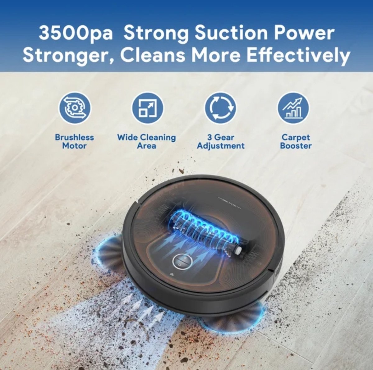 Bagotte BG 950 Max Robotstofzuiger met Dweilfunctie - afbeelding 3