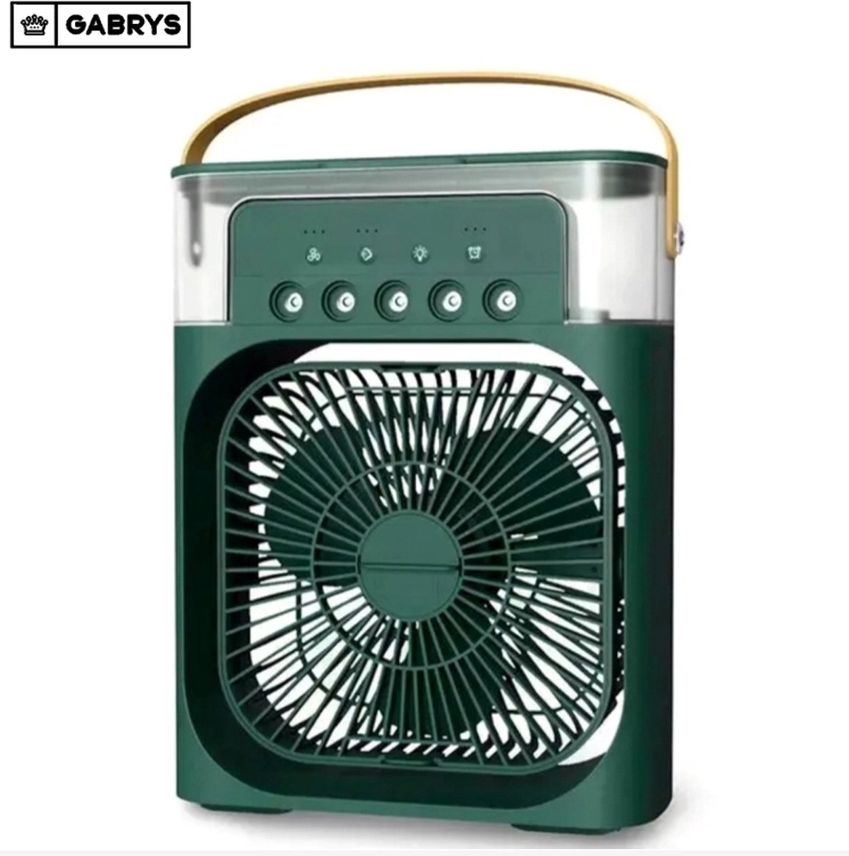 Gabrys® mini Airconditioners Draagbare Koelventilator Led Nachtlampje Water Mistpret 3 In 1 Lucht Voor Thuis - ventilator - groen - thuis - kantoor - school - zomer - koeling - airconditioning - Kamperen - Luchtkoeler - Aircooler - Tafel Ventilator thumbnail 2