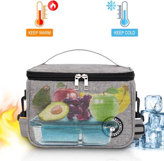 Geïsoleerde Lunchtas 23L - Dubbel Compartiment Koeltas Voor Strand Picknick En Werk