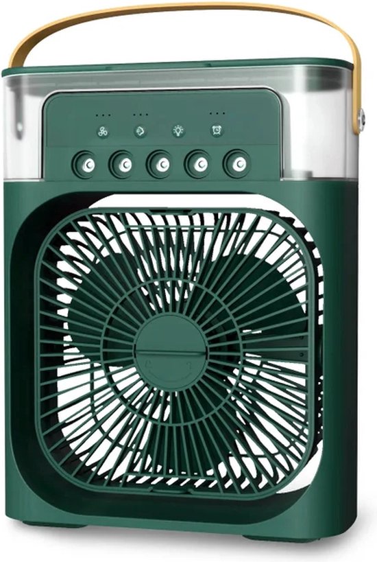 Ventilateur Climatiseur Portable USB Humidificateur 7 LED - 3 Vitesses Ultra Silencieux