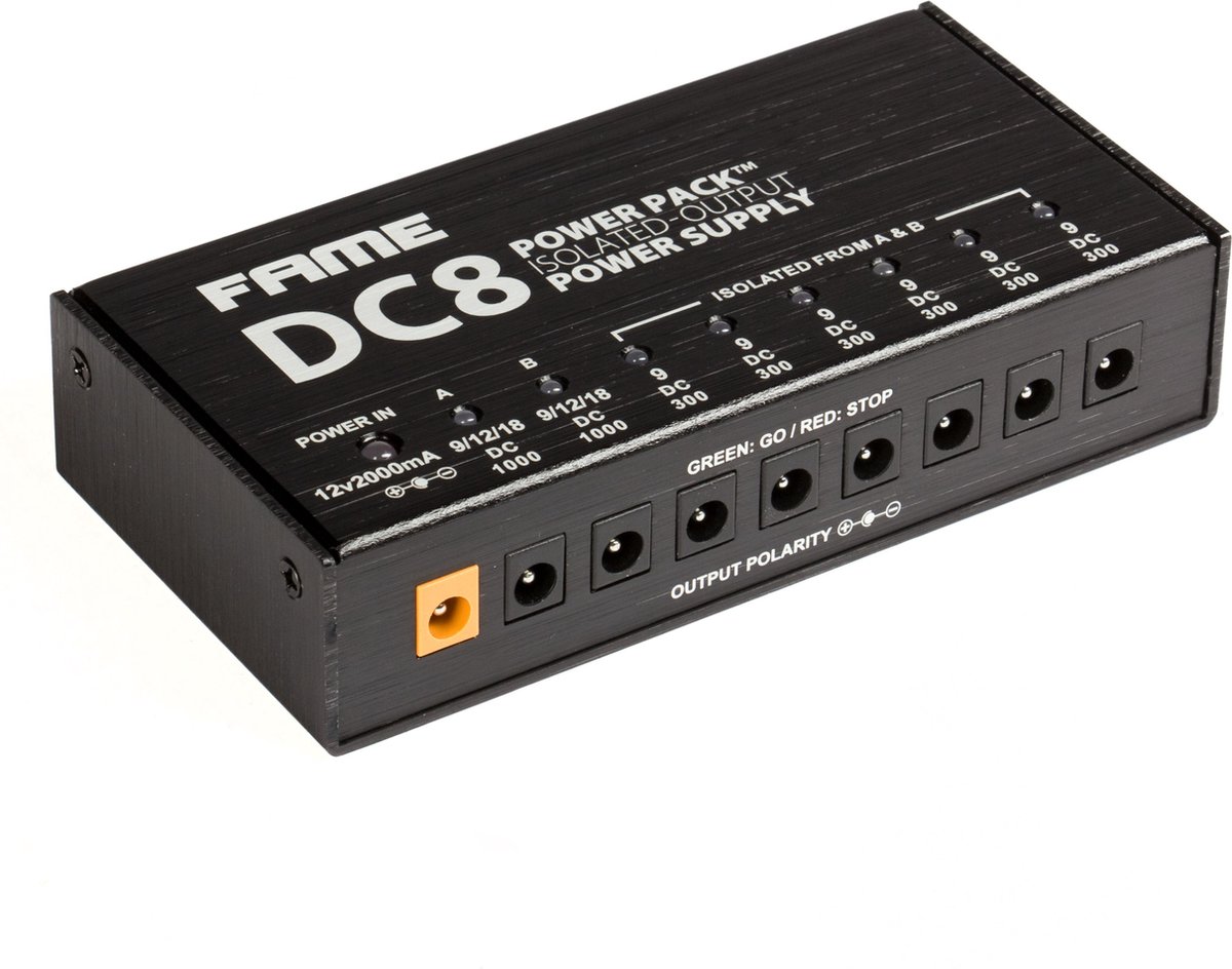 Fame DC8 Multi-Power Supply - Voedingseenheid voor effect-units