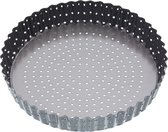 Bol.com Ronde geribbelde bakvorm Geperforeerd met losse bodem 25 cm - Masterclass aanbieding