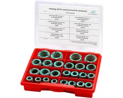 Vezel Platte Pakking 320 Stuks Afdichting in Set voor Sanitair Gebruik - Afdichtingselementen Sifonafdichting Kraanaansluiting (tot 180 °C) O Rings