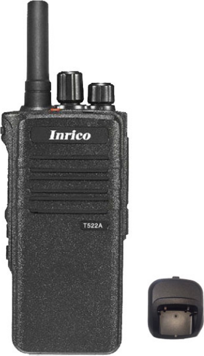Inrico T522A IP66 4G LTE POC Zello Portofoon K1 2-Pins met Gps, Wifi en Bluetooth
