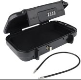 Coffre-fort de plage avec fil d'acier - Boîte de rangement portable - Zwart - Serrure à code à 4 chiffres - Coffre-fort - Étanche