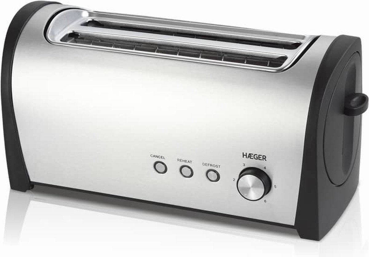 Haeger Desayuno Plus Broodrooster - RVS - 1400W