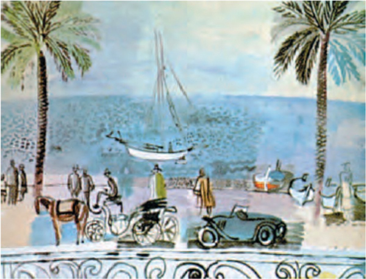 Catch Projecten Raoul Dufy - Promenade in Nice - Kunstposter - 40x50 cm Multicolor