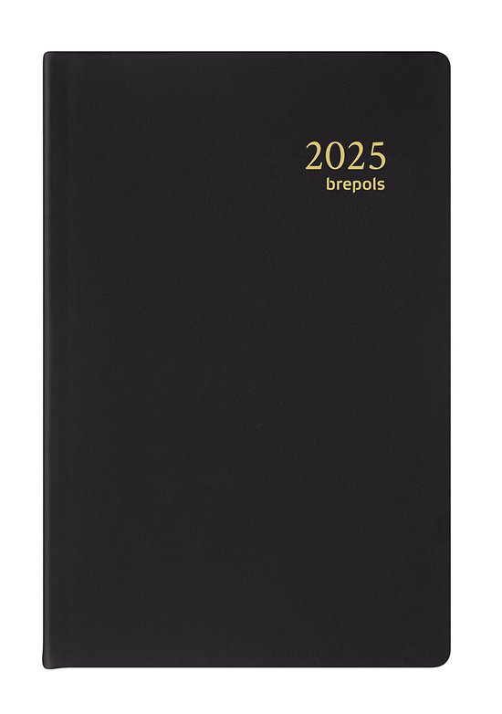 Foto: Brepols agenda 2025 delta seta weekoverzicht 1w 2p zwart 8 1 x 12 cm let op klein formaat 