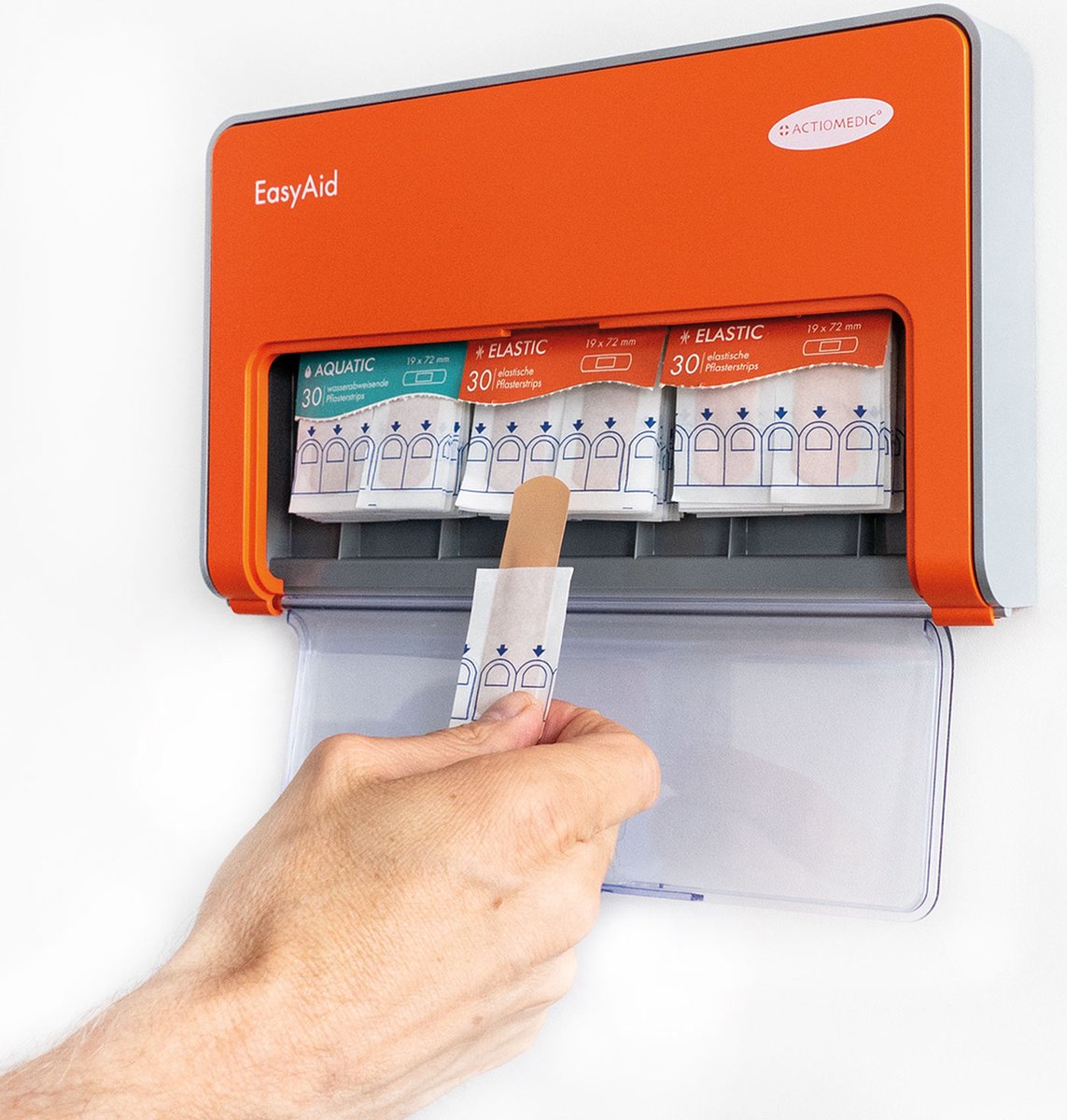 Pleisterdispenser EasyAid met 30x Watervaste, 15x Vingertop & 30x Elastische pleisters
