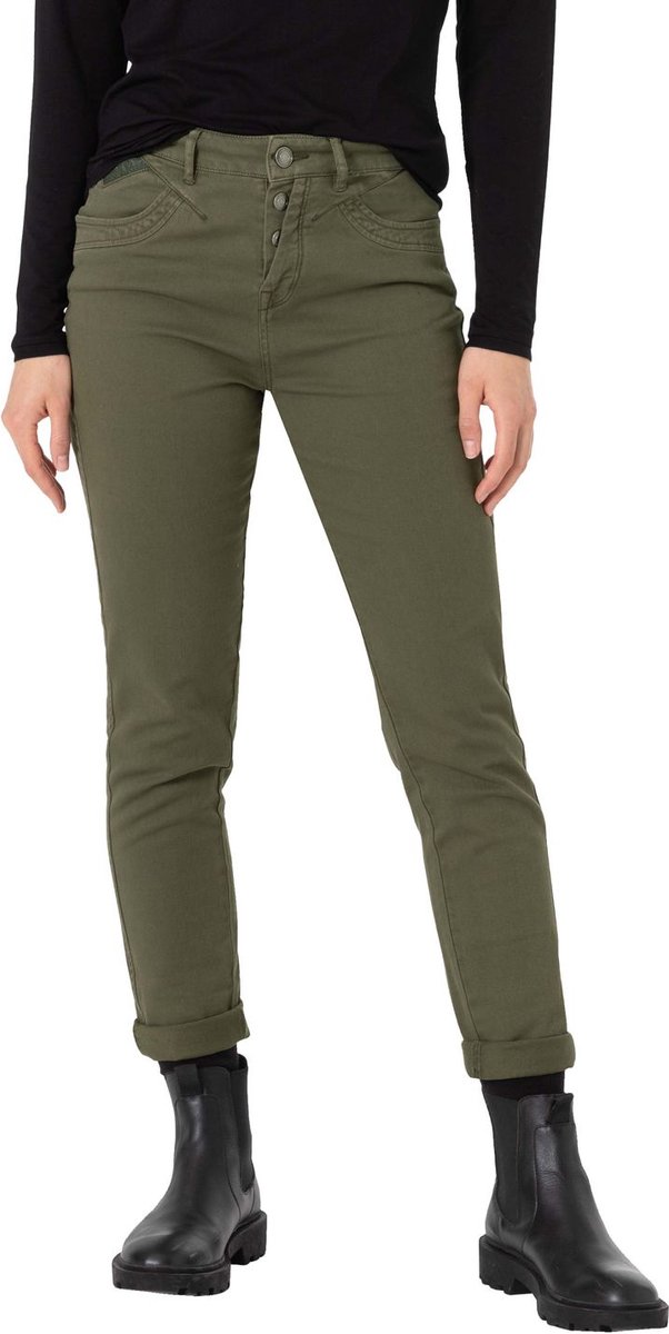 TIMEZONE Dames Jeans Broeken REGUALR RAVENTZ 7/8 regular/straight Fit Groen W 25 Volwassenen