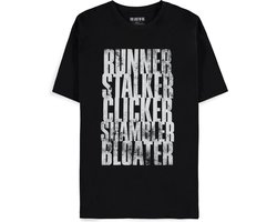 The Last Of Us - Run Stalk Click Shamble Bloat Heren T-shirt - S - Zwart