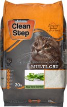 Jadawa - Clean Step 100% Natuurlijk (20 Liter) - Kattenbakvulling - Aloë Vera Scented voor Sterke geurneutralisatie - 99.5 % Stofvrij kattengrind - Kattenbakvulling klontvormend