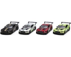 Kinsmart Bentley Continental Gt3 Pull-back motor verkrijgbaar in 4 kleuren verkoop per stuk 1:38