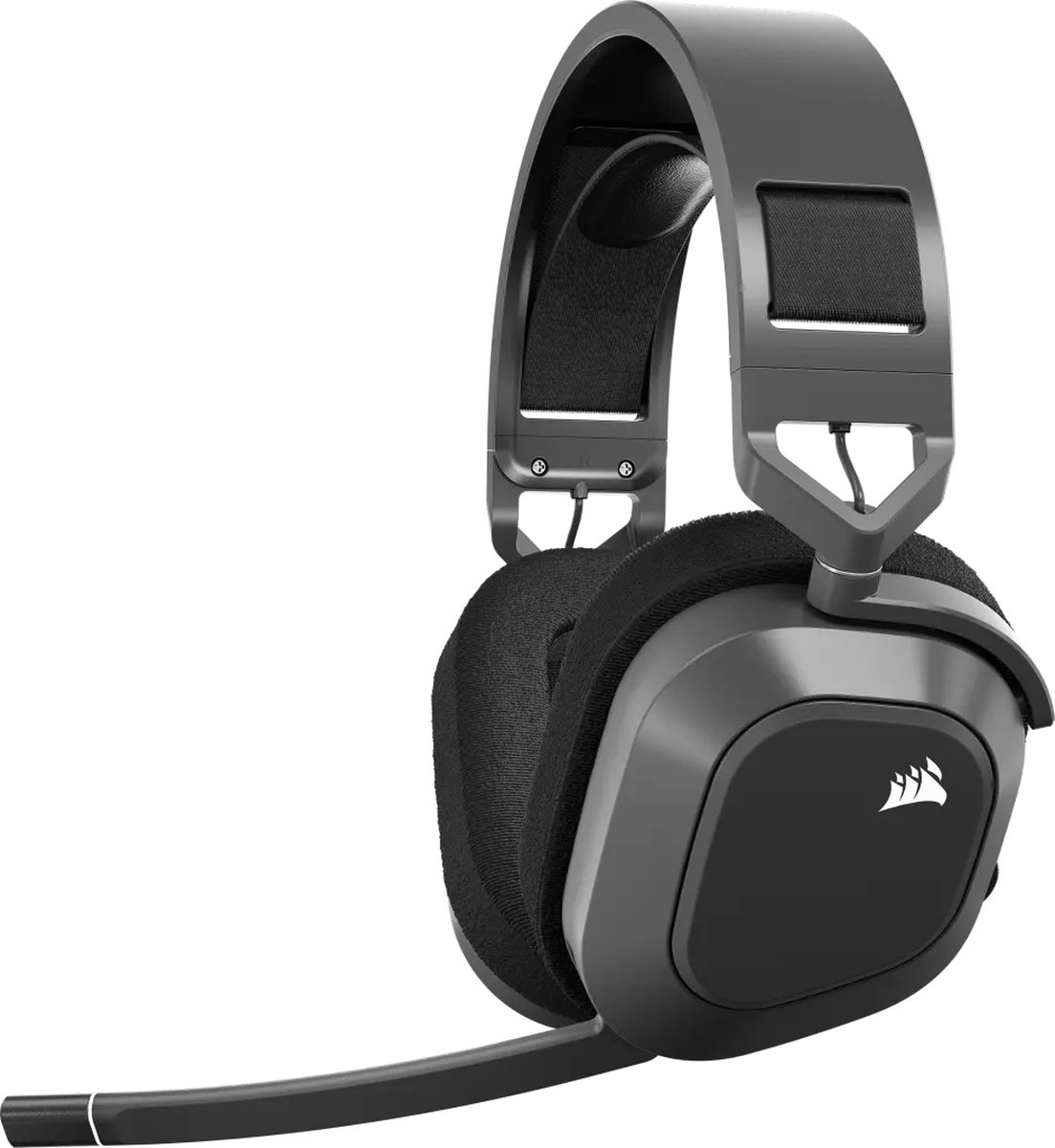 Corsair HS80 MAX Draadloze Headset - Staalgrijs - PC, Mac & PS5/PS4 thumbnail 2