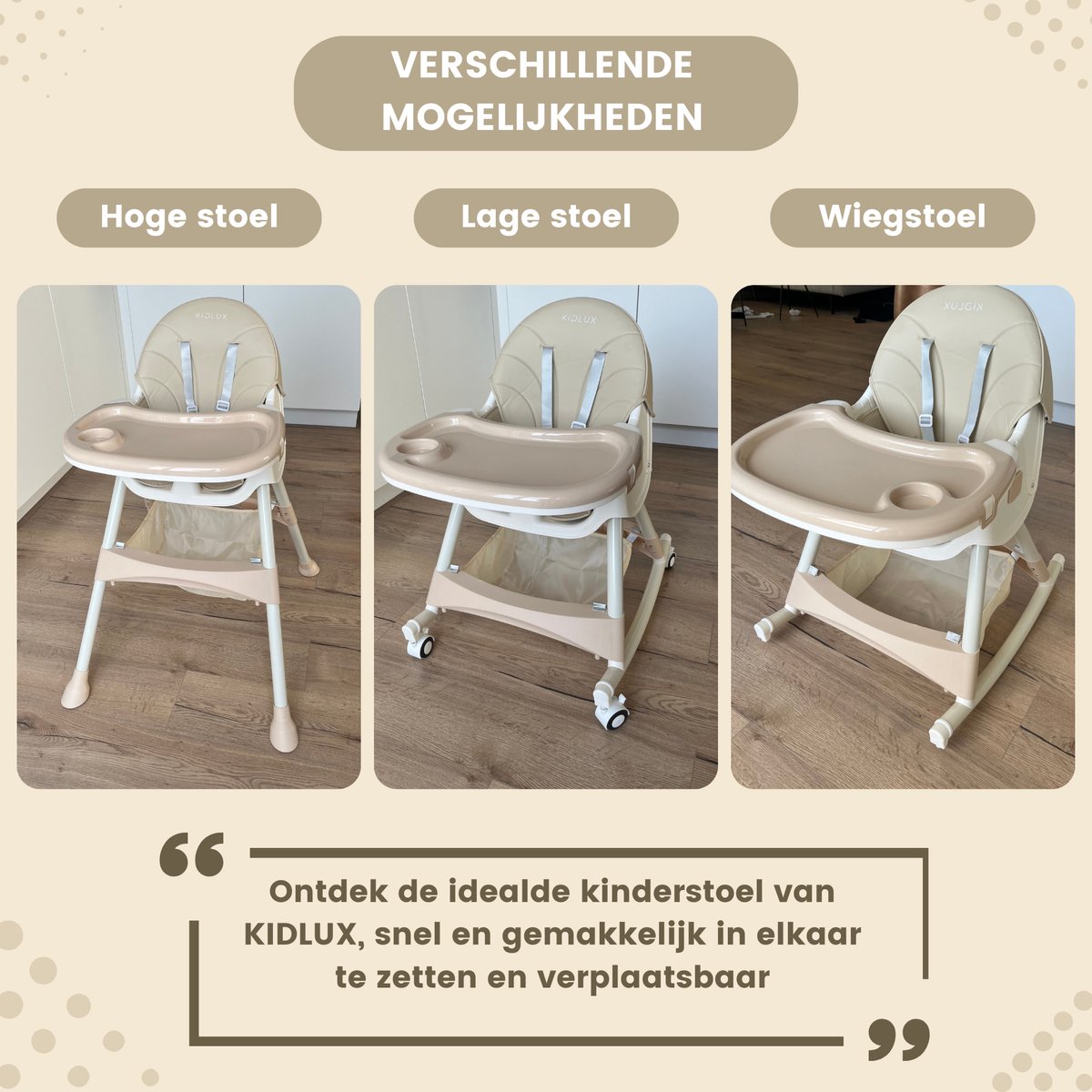 Kinderstoeltje 3-in-1 Meegroei Stoel thumbnail 4