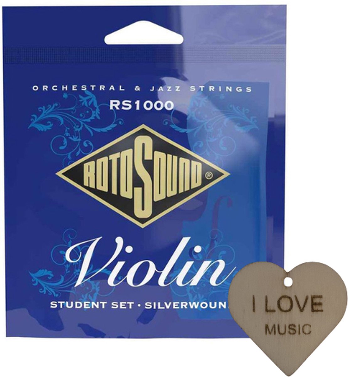 Rotosound Orchestral & Jazz snarenset viool 4/4 - Viool snaren - Incl Specter Sleutelhanger