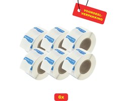 6X HACCP stickers met schrijfvlak Rol 