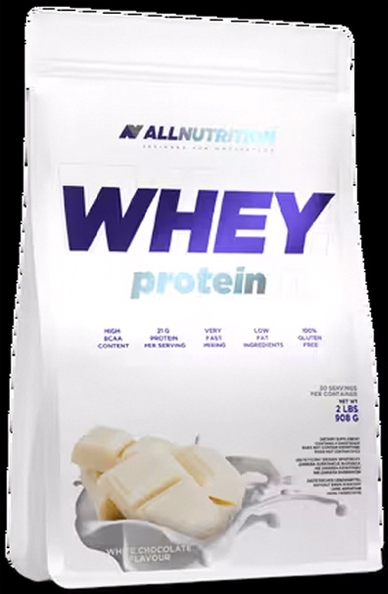 Goedkoopste AllNutrition | Whey protein | White Chocolate | 908gr 30 servings | Eiwitshake | Proteïne shake | Eiwitten | Proteïne | Supplement | Concentraat | Nutriworld