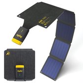 Panneau solaire pliable Aqiila, 21 W, monocristallin, chargeur solaire 18 W PD 3.0, IP67 étanche à Water et à la poussière, sortie USB-C, adaptateur USB-C vers USB-A, 2 mousquetons, chargeur Solar Sunbird P21