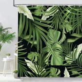 Verduisterend gordijn aquarel schilderij eucalyptusbladeren