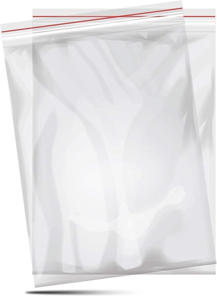 100 Stuks 120 x 180 mm Stevige Hersluitbare Zip Zakjes - Betere Organisatie en Opbergen - Afsluitbare Plastic Gripzakken diepvrieszakjes