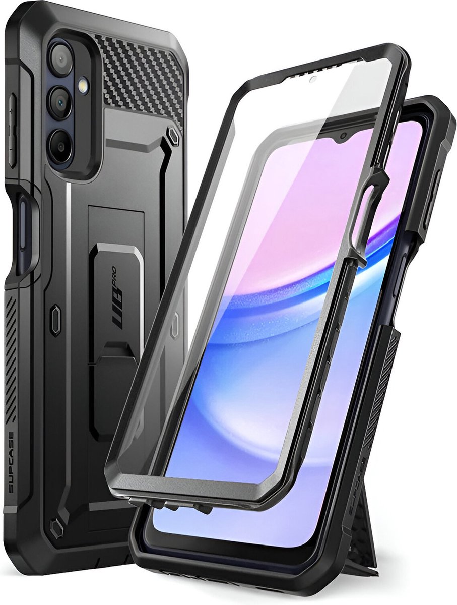 Supcase i-Blason Unicorn Beetle Pro Case voor Samsung Galaxy A15 4G/5G - Zwart