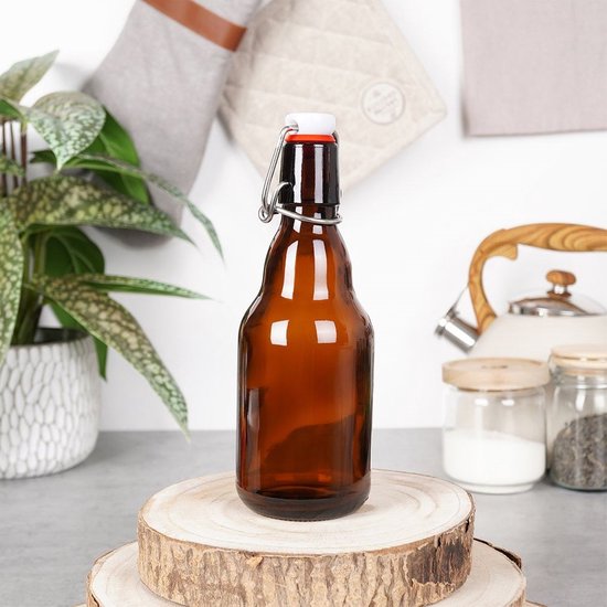 Fles met Beugelsluiting Glas 340 ml - Beugelfles - Inmaakfles - Oliefles van BBK-Pronorm — afbeelding 4