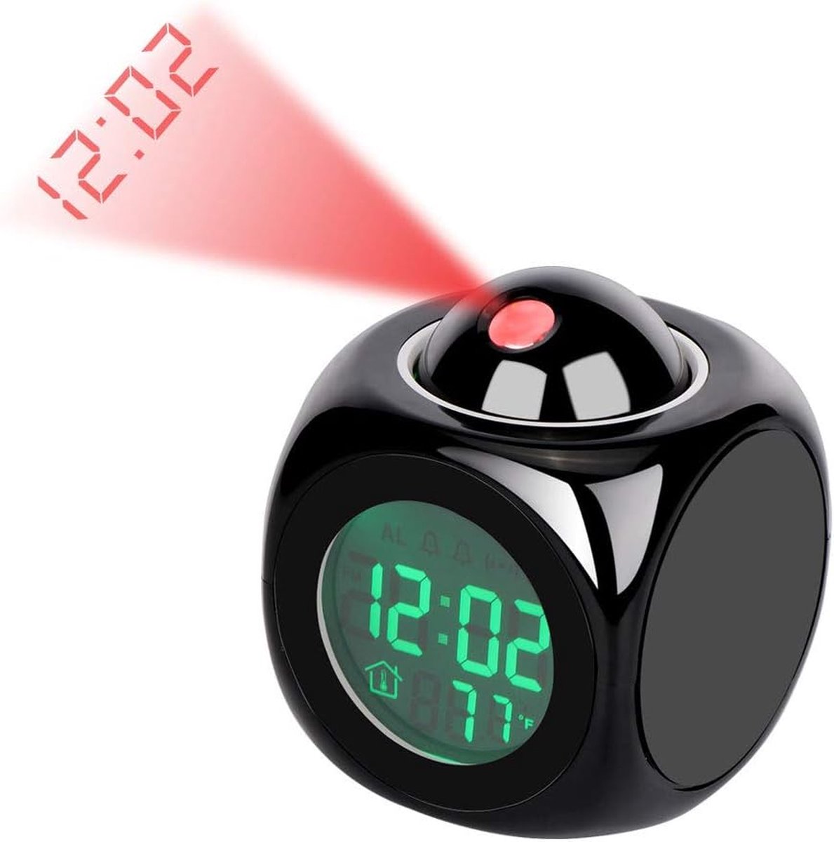 Solacis Wekkerradio Met Projectie - Wekkerradio - Digitale wekker - Wekkerradio kinderen - Wekker met projectie op plafond - Must have!