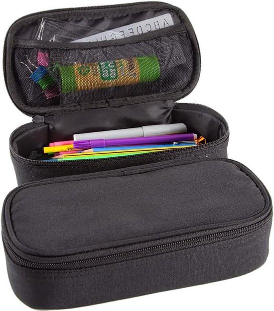 OFFCUP Panda Etui met Grote Capaciteit - Draagbare Briefpapier Tas met