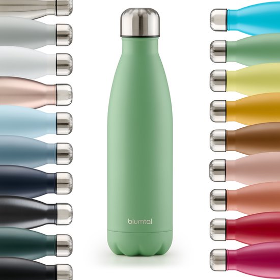 Blumtal Thermosfles - Met dubbele wand - Thermosbeker Koffie, Thee en Koele dranken - Travel Mug - 350ml - Summer Green - Groen