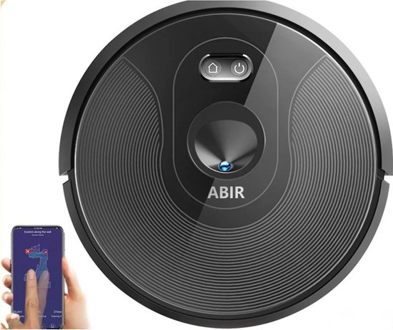 BTD Robotstofzuiger Met Dweil Functie - Robotstofzuiger - Incl Watertank - Zuigkracht Van 6000PA - Natte En Droge Reiniging - Virtuele Muur - Zone Reiniging - Kaart Geheugen - 3 Jaar Garantie - Werkt Met Alexa En Google Home