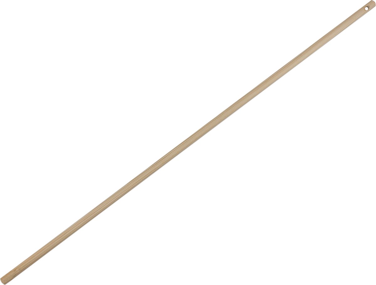 Goedkoopste Buemag Bezemsteel universeel - hout - 130 cm - D24 mm - ophang oog
