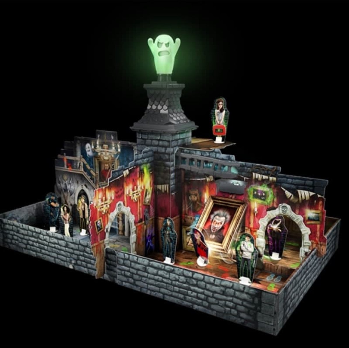 999 Games - Spookslot - Bordspel - Prachtig 3D-kasteel met 4 bewegende vallen - Kinderspel - Gezelschapsspel - Klassiek bordspel — afbeelding 17