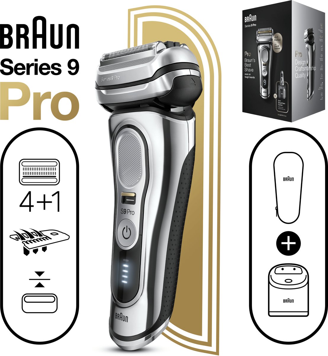 Braun Elektrisch Scheerapparaat Series 9 Pro 9466cc - afbeelding 3