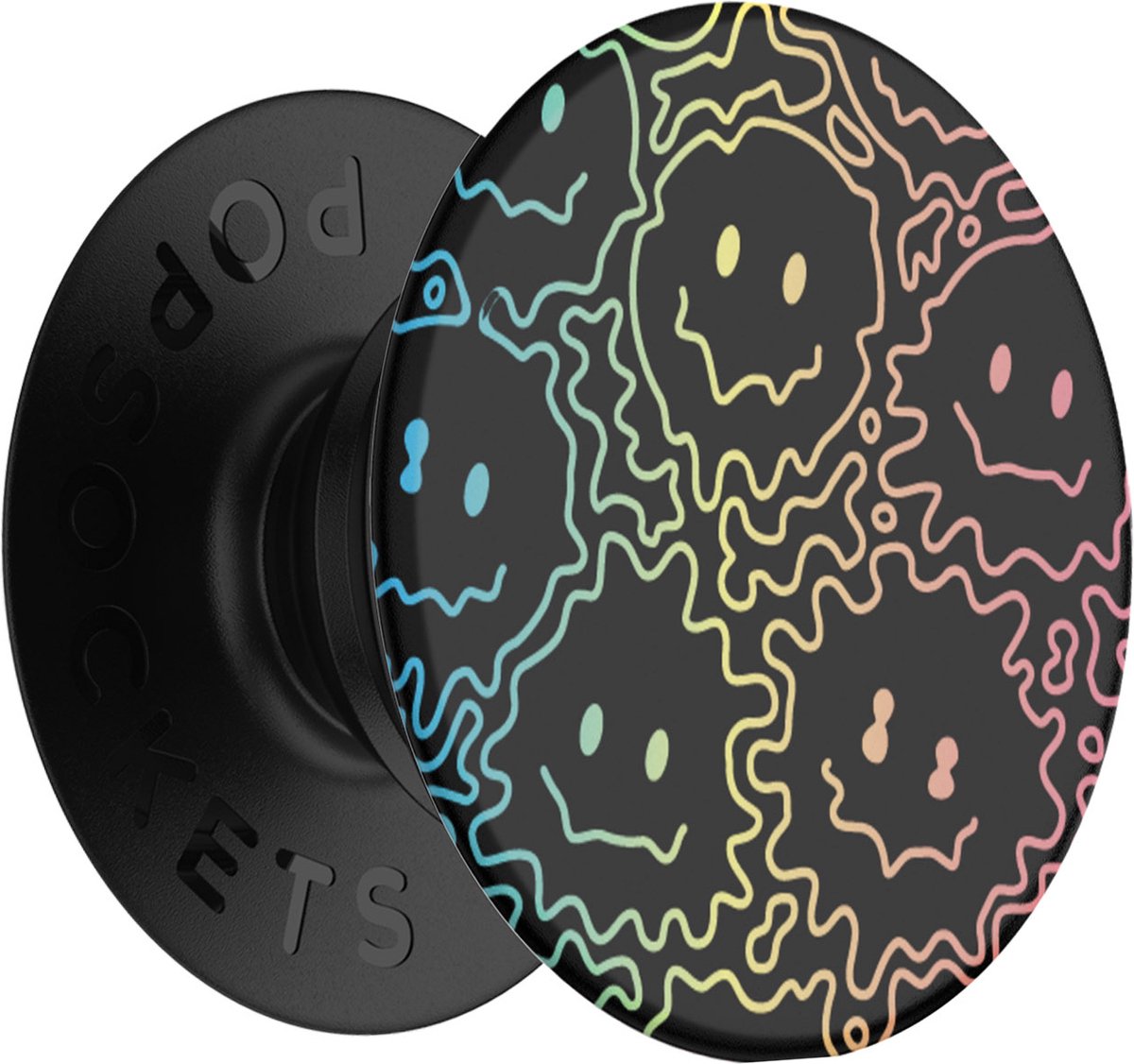 PopSockets, Popgreep voor standaardsmartphones met Feel the Bass-ontwerp, Zwart