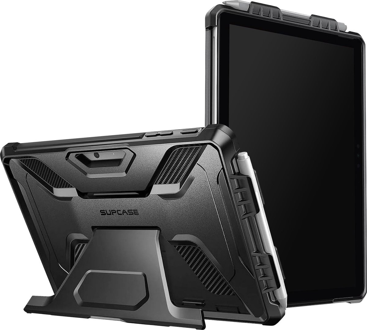 Supcase - Microsoft Surface Go 2/3 hoes - Sterke Heavy Duty Tablet Hoes - met Stand – Zwart